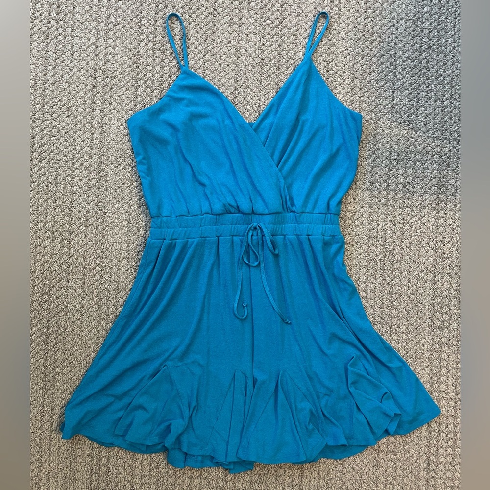 Flirty Turquoise Mini Dress 👗